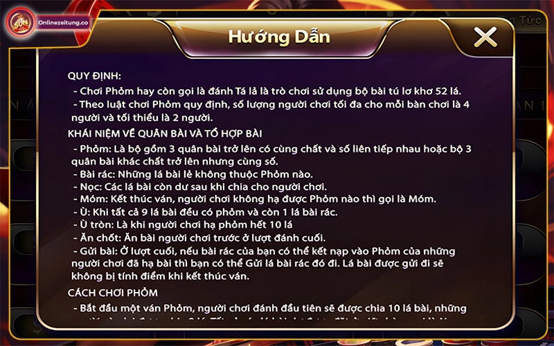 Đôi nét về game bài phỏm Sunwin
