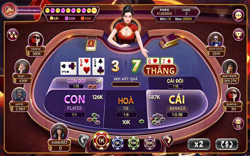 Giới thiệu tổng quan về baccarat kim tài Sunwin