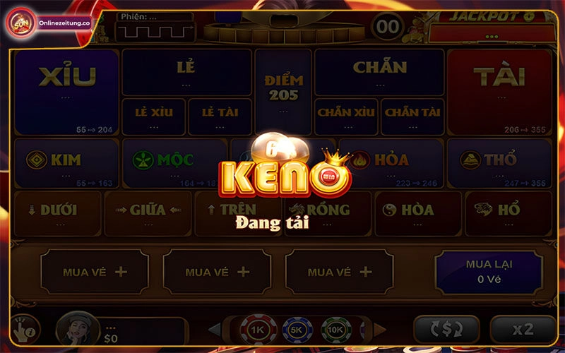 Hướng dẫn cách chơi keno lộc phát Sunwin 