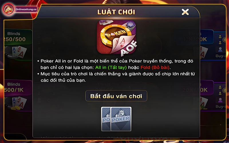 Hướng dẫn cách chơi poker Sunwin dành cho tân thủ