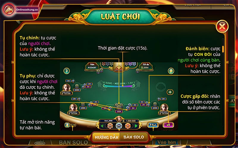 Luật chơi xì dách hoàng gia Sunwin dễ hiểu