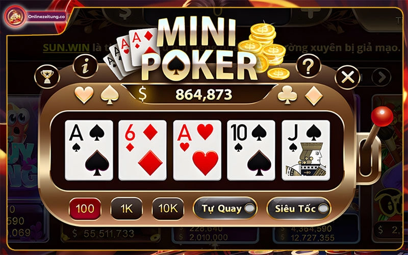Mini Poker Sunwin | Game Bài Đỉnh Cao Với Bộ Óc Nhạy Bén