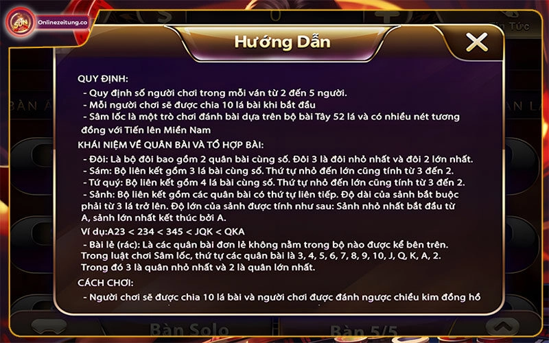 Những kiến thức cơ bản bạn cần biết khi chơi sâm lốc Sunwin