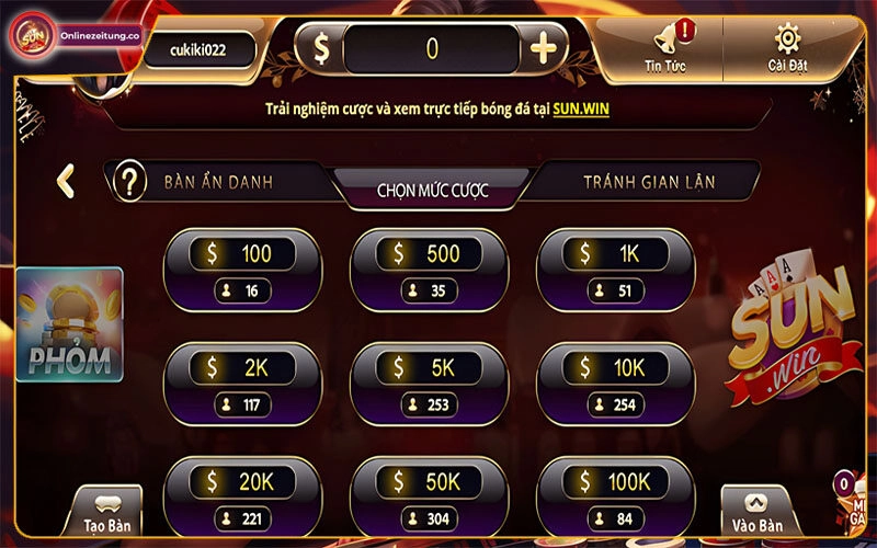 Slot Game Phỏm Sunwin | Tinh Hoa Tá Lả Của Làng Game Việt