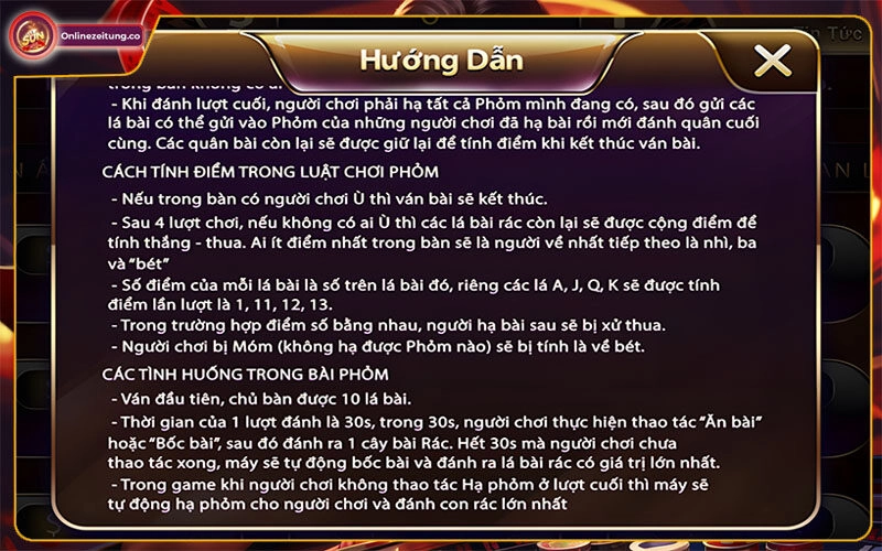 Thuật ngữ cần biết trong game bài phỏm Sunwin
