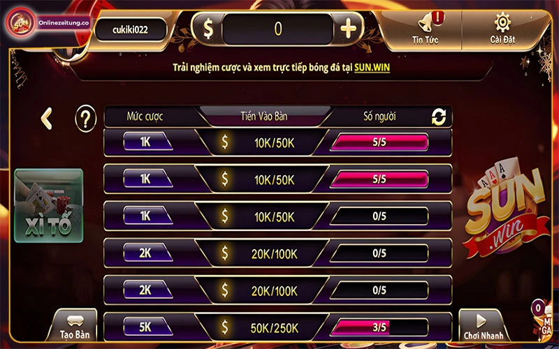 Xì Tố Sunwin | Game Bài Đỉnh Cao Cho Bộ Óc Nhạy Bén